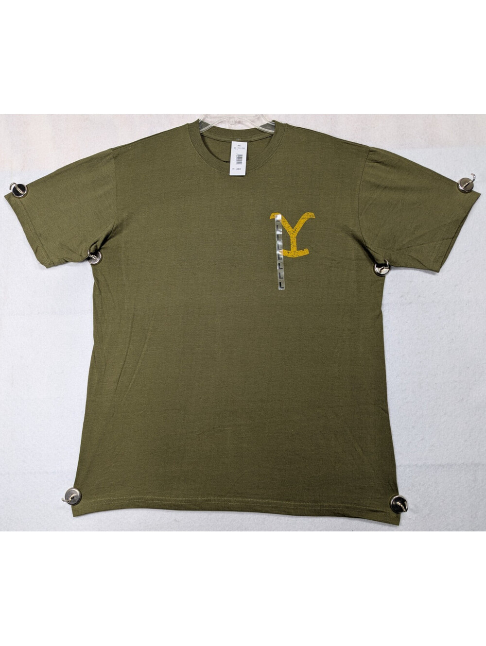 Yellowstone - Dutton Ranch - Cowboys Dont Say Goodbye - Olive T-shirt - Size L - Picture 2 of 14